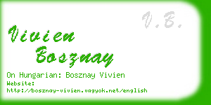 vivien bosznay business card